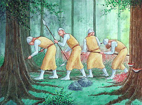 "Tam Lin oder: Der Bann der Elfenkönigin" - Elfenkönigin (Aquarell)