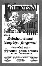 Werbeplakat zum Eintritt in ein Freikorps